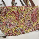 Vera Bradley  Yellow and Pink Paisley Quilted Mini Bag Photo 2