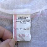 Vintage 1970s Sheer Floral Shirtwaist Dress Size XS 11 White Photo 3