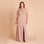 Birdy Grey  Gene Crepe Dress In Taupe Photo 4