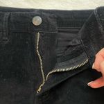 Brandy Melville  Mini Skirt Black Corduroy Sz Sm Distressed hem Photo 4