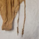 Frederick's of Hollywood NWT Lola Lee Sheer Mesh Lace Up Teddy w/ Garters - M Photo 2