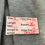 Zyia active gray & neon striped full length leggings size 4 Photo 11