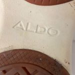 ALDO  Vany gold and white tennis shoes women’s size 7.5 in great shape Photo 6