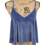 PINK - Victoria's Secret  Velvet Camisole Top Blue Dog Logo Adjustable Straps M Photo 0