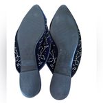 ZARA CONSTELLATION EMBELLISHED BLUE VELVET MULES, 38 Photo 2