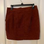 Ci Sono Corduroy Collection Buttoned Front Rust Skirt, Sz M Photo 1