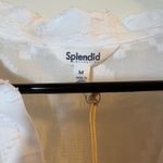 Splendid  Collection Women's White Button Down Top Sleeveless Tie‎ Front Photo 1