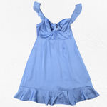 ASTR  the Label Baby Blue Ruffle Coquette Marla Babydoll Mini Dress Size Medium Photo 1