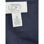 Loft Ann Taylor  Petites 2P Navy Embroidered Boho Peasant Skirt Mirror Beaded Photo 8