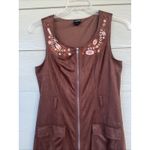 Her Universe Star Wars  Han Solo Brown Embroidered Suede Zipper Dress Costume Med Photo 2