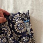 Elevenses Anthropologie Navy Floral Medallion Shorts Size 12 Boho Chic Photo 7