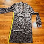 MELLODAY Womens XS Floral Paisley Velvet Long Sleeve Keyhole Cut Out Mini
dress Photo 4