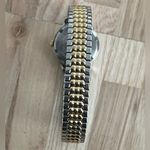 Seiko Ladies Watch Round White Dial Two-Tone Stretch Bracelet Day Date Windows Photo 12