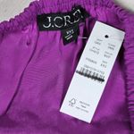 J.Crew ‎ Gwyneth layered slip skirt crinkle chiffon Neon Vibrant Purple XXS NWT Photo 2