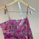 Arden B . Silk Blend Medium Sex In The City Style Slip Dress Paisley Boho Photo 7