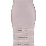 NWT Ronny Kobo DARLING in Steel Ribbed Row Ottoman Texture Stretch Knit Skirt XS Photo 0