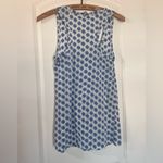Fossil  Polka Dot Tank Top white blue sheer racerback women’s‎ small Photo 10