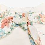 ZARA  Floral White Strapless Dress Photo 11