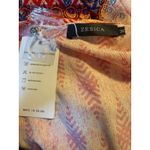 Boho Wrap Dress Short Sleeve Ruffle Tiered Mini fairy whimsi flowy cottage Y2K Red Size M Photo 3