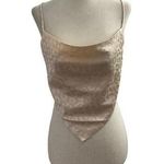 Rose & Remington Ivory Satin Open Back Tank Top Women Size Small | 10H Photo 0