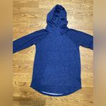 LuLaRoe Amber lightweight hoodie. Navy/black marl. Size Medium Photo 3