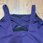 Lands' End  Womens Dark Purple One Piece Swim Suit Underwire Size 8P Petite NEW Photo 3