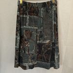 Vintage Platinum Dorothy Schoelen Skirt Set Jacket Top Skirt 2 pcs Sz S Safari Brown Photo 9