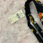 Aerie NWT Offline Goals Black Floral Bra Large Photo 6