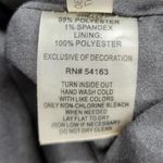 Ellen Tracy Womens Sheath Dress Size 16 Navy Beaded Sequin Statement Collar Mini Photo 2