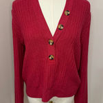 Pilcro  Red Cropped Sweater XL Photo 0