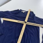 Boston Proper Sweater Womens Medium Blue Cold Shoulder Knit Pullover Photo 4