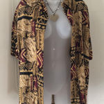 Unique VTG 80s Caliche Unisex Hawaiian shirt brown earthy multi Photo 0