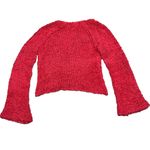 Free People Tropical Pink V Neck Sand Dune Bell Sleeve Pullover Sweater size XS Photo 5