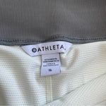 Athleta  Brooklyn Textured Pull On Skort Gray Ivory Stripe Size 16 NEW Photo 8