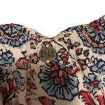 Billabong White Floral Crop Tube Top Womens Large Multicolor Long Sleeve Photo 3