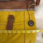 The Sak Yellow and Brown Crossbody Bag with Buckle Detail Photo 11