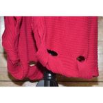 Jamie Gries Hot Pink Chunky Duster Cardigan Sweater Plus Size 1X Faux Fur Collar Photo 6