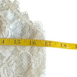 Vintage Shadowline Ivory Lace Slip Dress Gown Spaghetti Straps Flower Small White Photo 8