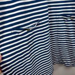 J.Crew Shift Dress Women's 2XL Blue White Striped Knit 3/4 Sleeve Preppy Casual Size XXL Photo 4