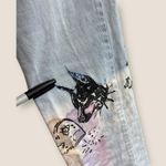 BDG BGD Trendy Painted Denim Jeans with Colorful Tie-Dye Bottoms Sz 24 Cowboy Pants Photo 3