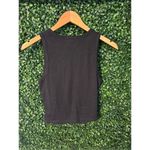 Carbon38 Black Cropped Twist Front Tank Top Sz XS NWOT Photo 2