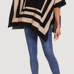 PULI Womens Jacquard Pullover Ponchos Sweater Elegant Shawl Wraps Warm Travel Sweaters for Fall Winter. OS Photo 1
