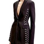 Aquazzura Lace Up Midi Pencil Skirt Black Size 4 Photo 0