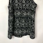 Acemi Boutique Black & White Geometric Printed High Neck Tank Top S Photo 40