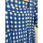 SZ Blockprints Divya Tea Length Dress Sz. L Blue Size L Photo 3
