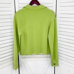 Joie  Reverse Seam Jersey Knit Crop Lady Jacket Lime Green XS Photo 8