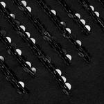 Lafayette 148  New York 100% Cashmere Sequin Funnel-Neck Sweater Black L Photo 5