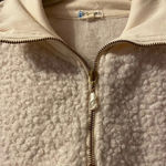 DONNI CREAM QUARTER ZIP SHERPA Size XL Photo 3