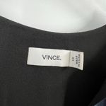 Vince 100% Silk Blue Black Tie Die Layered Shift Dress Split Neckline Size XS Photo 8