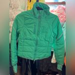 Free People NWOT FP Movement Gathering Storm Run Puffer - green combo - XS Photo 6